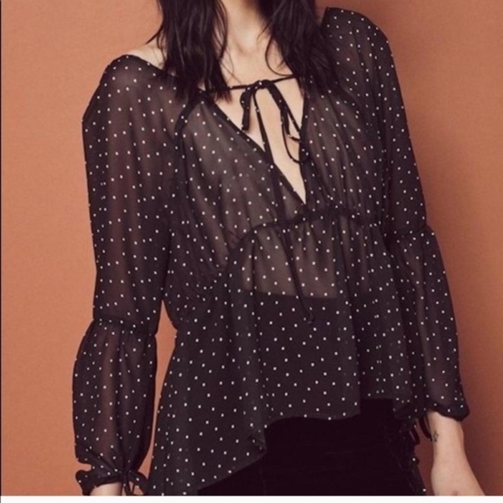 NWT FL&L Truffles Blouse Size L - Picture 2 of 8